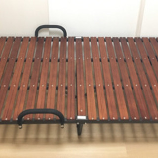 折畳式スノコベッドの画像