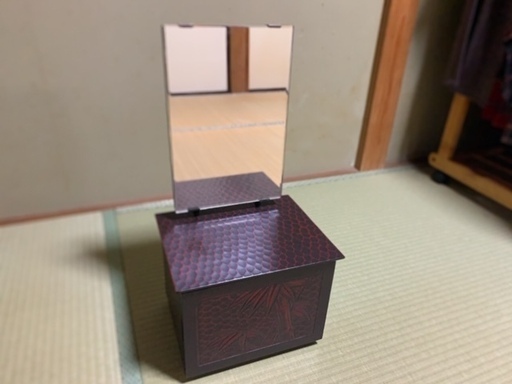 卓上　和風鏡台　鎌倉彫