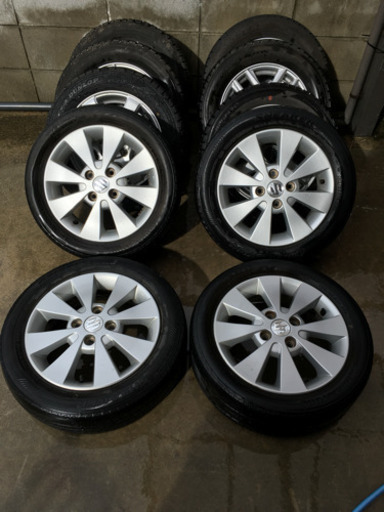 スズキ純正ホイール 新品タイヤ 155/55R14