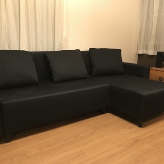 IKEA LUGNVIK ソファーベッド 黒 ブラック