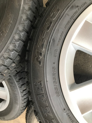 195/65R15 スタッドレス ホイール 4本 セット 5穴 マルチ