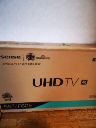 
【未開封】Hisense ハイセンス 4K対応 55V型液晶テレビ 55F60E　2019年製造モデル　保証書シール付き　新品　