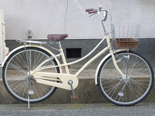 7周年記念セール！未使用 日本製 アサヒサイクル 26インチ おしゃれフレーム オートライト 1年保証