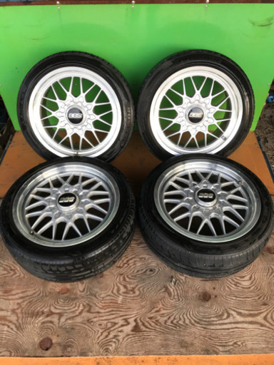 BBS　RG136　/　RG137　17×8J+45　/　17×9J+40　PCD114.3-5H　前後違い　4本セット