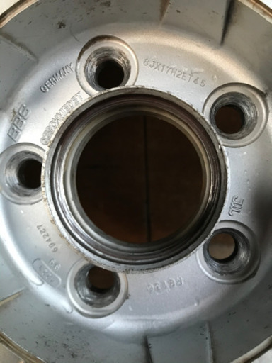 BBS　RG136　/　RG137　17×8J+45　/　17×9J+40　PCD114.3-5H　前後違い　4本セット