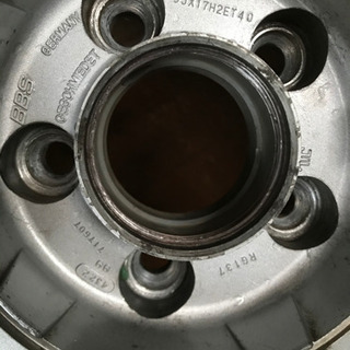 BBS　RG136　/　RG137　17×8J+45　/　17×9J+40　PCD114.3-5H　前後違い　4本セットの画像
