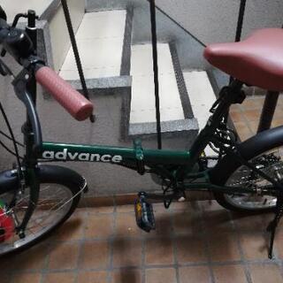 折りたたみ式自転車　6段変速