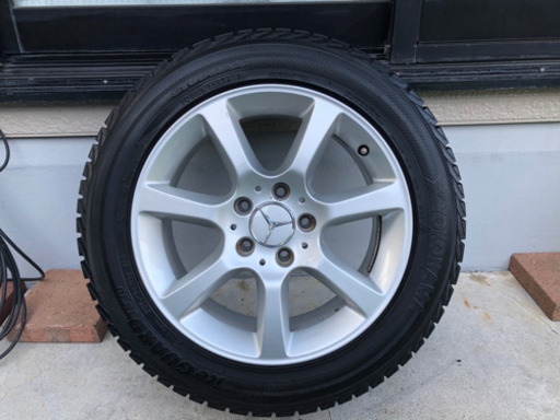 メルセデスベンツ純正ホイール 4本。スタッドレスタイヤ付き。205 55 16
