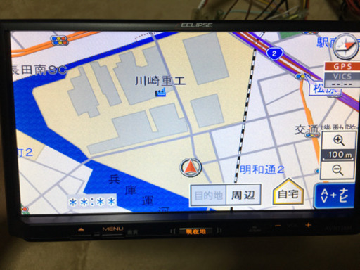 イクリプス AVN138M メモリーナビ　地図データ2017年秋版　新品同様　CD.ワンセグTV.USB 【商談中】