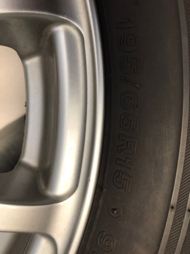 さらに値下げ‼︎ 195/65R15 BS VRX バリ溝 2016年製 アルミホイール付き 15インチ 100 5穴 ウイッシュ プ