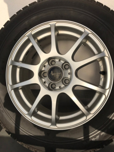 さらに値下げ‼︎ 195/65R15 BS VRX バリ溝 2016年製 アルミホイール付き 15インチ 100 5穴 ウイッシュ プリウスなどに