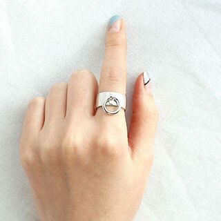 S-18　シェイクリング　silver925 シルバーリングの画像