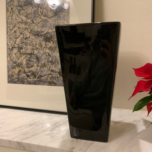 黒陶器フラワーベース