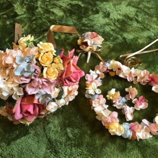 ブーケ、ブートニア、花冠、花飾り