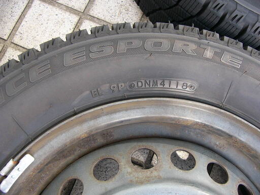 【１シーズン使用】■ICE ESPORTE■175/65R14■4穴鉄ホイール付４本セット■2018製■