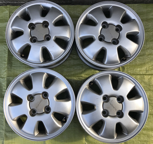 スバル純正 サンバーディアスワゴン用アルミ 4本セット 【引取りのみ】