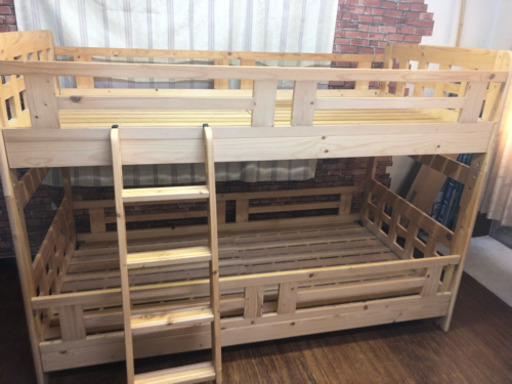 【送料無料】木製 2段ベッド