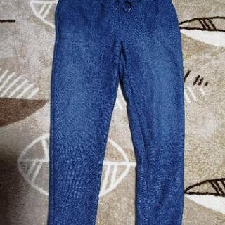 【1度だけ着用】UNIQLO デニムジャージーボアパンツ XLサイズ