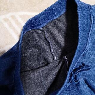 【1度だけ着用】UNIQLO デニムジャージーボアパンツ XLサイズの画像