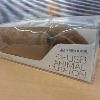未使用 USB アニマルクッション ピロー ホット座布団 ほかほ...