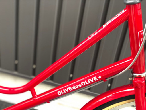 新車☆OLIVE des OLIVE☆オリーブデオリーブ☆内装3段変速 LEDオートライト レッド