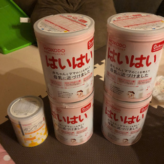 はいはい4缶、ボンラクト1缶