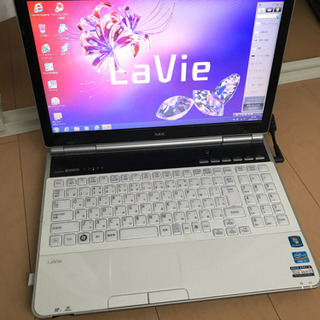 ノートパソコン Windows7 NEC PC-LL750F26W LAVIE