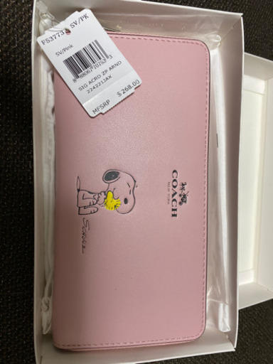 COACH NEW YORK コーチ スヌーピー ピンク 長財布