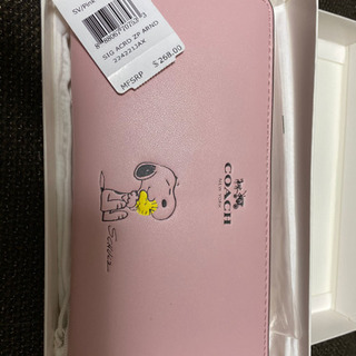 COACH NEW YORK コーチ スヌーピー ピンク 長財布