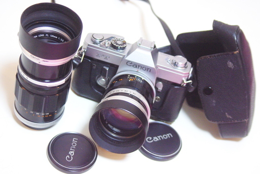 フィルムカメラ　一眼レフ　キャノン　FT 　レンズ2本　セット