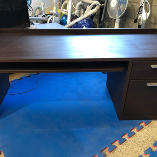 SANWA◆かっこいいウッド調　パソコンローデスク　訳あり