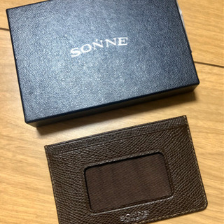 ゾンネ　SONNE カードケース　カードホルダー　パスケース　レザー　極美品の画像