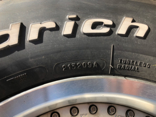 ※売却済※引き取り限定　グットリッチ BF Goodrich 中古　4本　ホイールおまけ