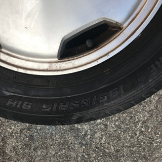 195/65R15 +50 ルマン LM704 タイヤホイールセット 4部山 ステップワゴン　純正　ホンダの画像
