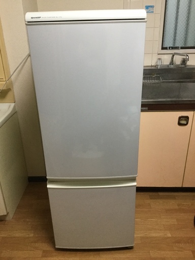 シャープ SHARP 冷凍冷蔵庫 SJ-17J-H 中古 便利な左右開き付け替え対応 単身赴任 一人暮らし
