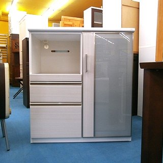 札幌 美品【カウンター上で作業がしやすい キッチンカウンター】幅90cm