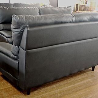 激安2掛けソファー革張り！18800円！現品特価品！通常ネット価格59800円！引き取り価格の画像