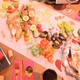 話題のSNS映え✨テーブルアートを皆で完成させる⁉/ふっかつ野菜...