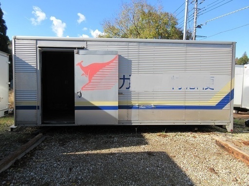 ♪ハAA70♪物置♪コンテナ♪激安♪スライドドア付♪シャッター式♪アルミ箱♪