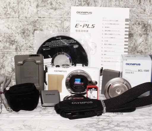 ★極上美品＆自撮り＆スマホ転送★オリンパス E-PL5 キャップレンズセット