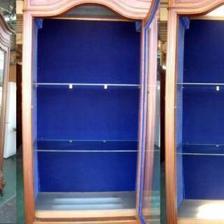 引き取り限定/飾り棚 キャビネット アンティーク 【109×50×230cm】