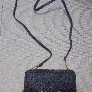 値下げ★お財布バック 黒 の画像