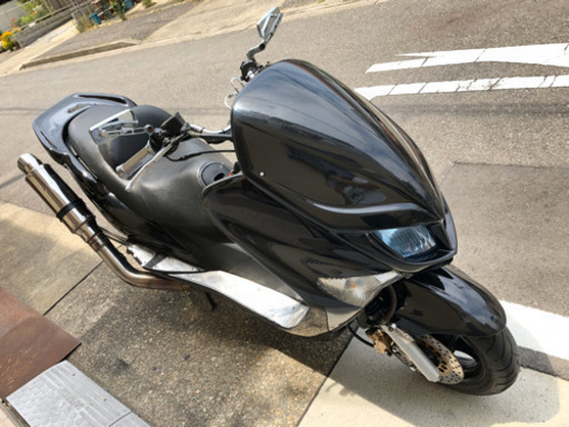 マジェスティ125 カチ上げマフラー新品□送料無料 | ビッグ