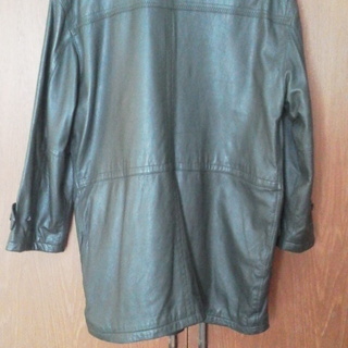 革コート　黒　Mサイズの画像