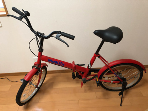 美品☆ミモレット　折り畳み自転車　赤