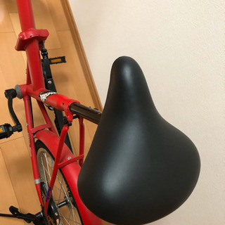 美品☆ミモレット　折り畳み自転車　赤の画像