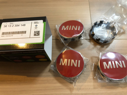 MINI ホイールセンターキャップ チリレッド 赤 純正  クーパー