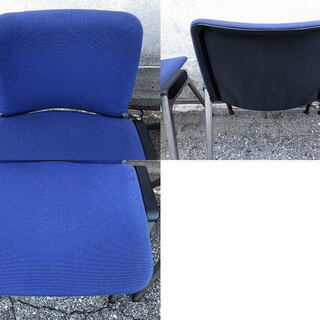 ★ 状態良好 ★ スタッキングチェア KOKUYO Velca 3脚セット ブルーの画像