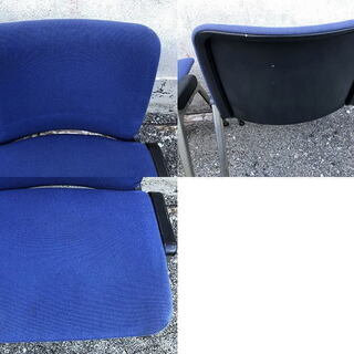 ★ 状態良好 ★ スタッキングチェア KOKUYO Velca 3脚セット ブルーの画像