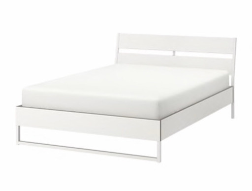 12/31まで！ダブルベッド(マットレス付き)